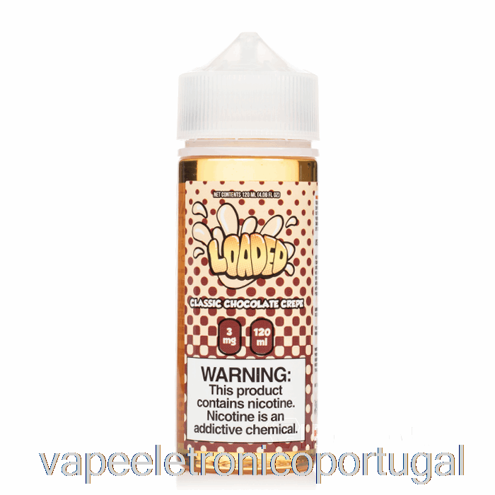 Vape Eletrônico Clássico Crepe De Chocolate - E-líquido Carregado - Vapores Implacáveis ​​- 120ml 0mg